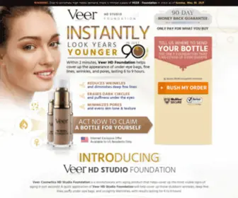 Cosmeticsbyv.com(Veer HD Studio Foundation) Screenshot