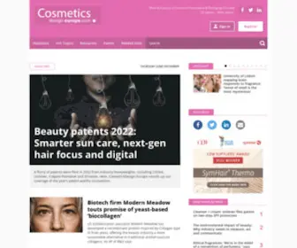 Cosmeticsdesign-Europe.com(Cosmetics Design Europe) Screenshot