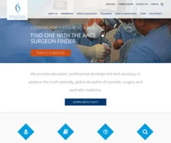 Cosmeticsurgery.org(American Academy of Cosmetic Surgery) Screenshot
