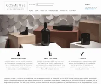 Cosmetize.nl(Private Label Cosmetics) Screenshot