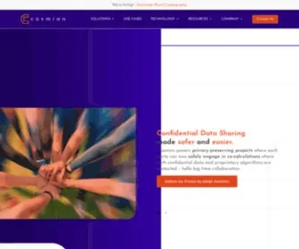 Cosmian.com(Confidential Collaborative Data Processing) Screenshot