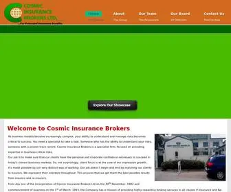 Cosmicbrokers.com(Cosmic Insurance Brokers) Screenshot