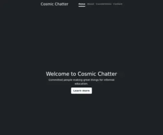 Cosmicchatter.org(Cosmic Chatter) Screenshot