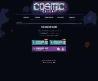 Cosmicclient.com(Cosmic Client) Screenshot