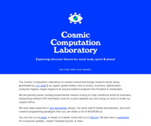 Cosmiccomputation.org(Cosmiccomputation) Screenshot