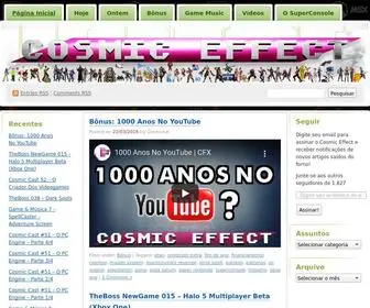 Cosmiceffect.com.br(Cosmic Effect) Screenshot