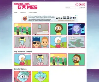 CosmicGirlgames.com(Cosmic Girl Games) Screenshot