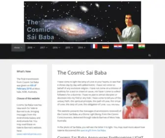 Cosmicsaibaba.com(Transmissions of the Creative Source of All) Screenshot