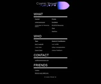 Cosmicshovel.com(Cosmic Shovel) Screenshot