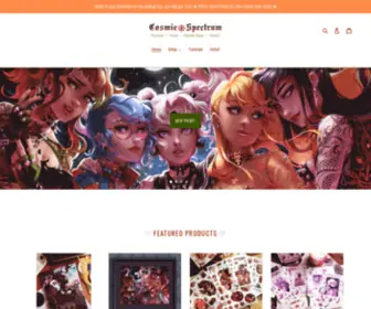 Cosmicspectrum.art(Cosmic Spectrum Illustration) Screenshot