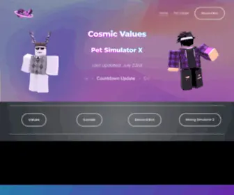 CosmicValuelist.com(Cosmic Values) Screenshot