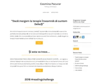 Cosminapacurar.ro(Cosmina Pacurar) Screenshot