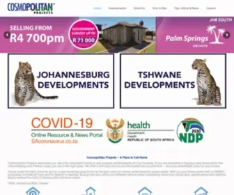 Cosmo.co.za(Cosmopolitan Projects Property Developers) Screenshot