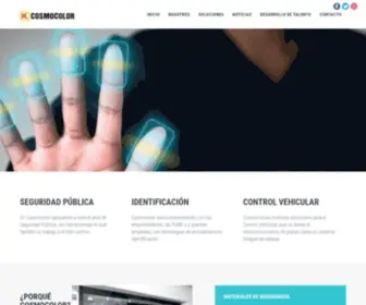 Cosmocolor.com.mx(Enrolamiento e Identificación de personal) Screenshot