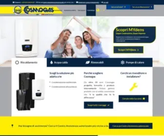 Cosmogas.com(Riscaldamento ed energia rinnovabile da 50 anni) Screenshot