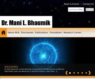 Cosmogenics.org(Dr Mani L Bhaumik) Screenshot