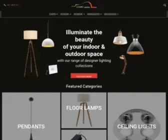 Cosmolighting.com.au(Cosmo Lighting) Screenshot