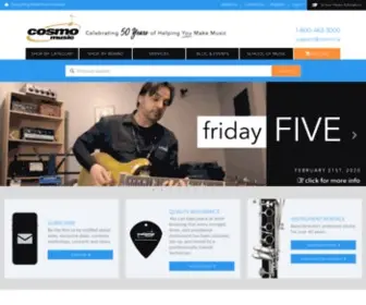 Cosmomusic.ca(Musical Instruments and Supply Superstore) Screenshot