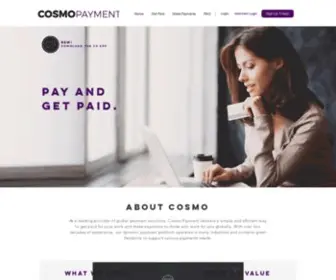 Cosmopayment.com(Online Payment Solutions) Screenshot