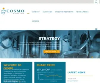 Cosmopharma.com(Cosmo Pharmaceuticals NV) Screenshot