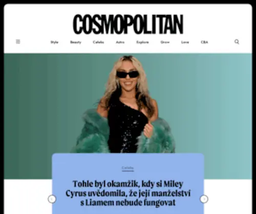 Cosmopolitan.cz(Předplatné časopisu s dárkem nejvýhodněji) Screenshot