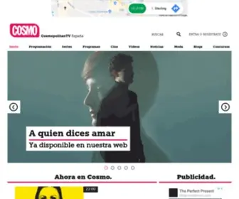 Cosmopolitan.tv(Sitio web oficial de Cosmopolitan TV España) Screenshot