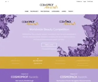 Cosmoprofawards.com(Cosmoprof Awards 2021) Screenshot