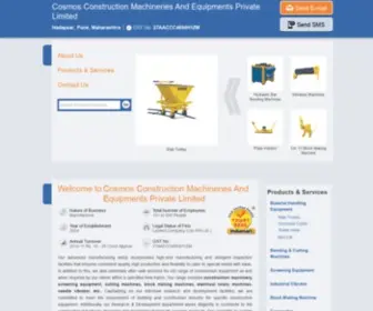 Cosmos-Machinery.net(Construction Machinery) Screenshot