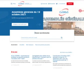 Cosmos.asso.fr(Conseil Social du Mouvement Sportif) Screenshot