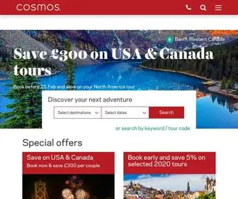Cosmos.co.uk(Cosmos and Globus escorted tours) Screenshot
