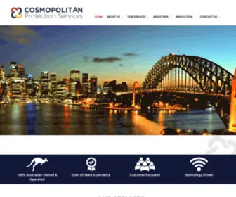 Cosmosecurity.com.au(Cosmopolitan Protection Services) Screenshot