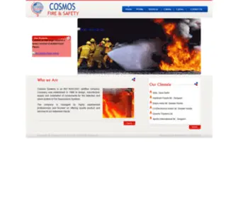 Cosmosfiresafety.com(COSMOS Fire and Security) Screenshot