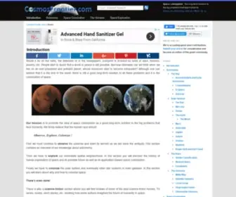 Cosmosfrontier.com(Cosmos, the Ultimate Frontier) Screenshot