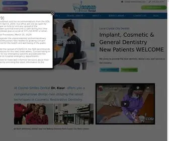 Cosmosmilesdental.com(Cosmo Smiles Dental state of art modern facility) Screenshot