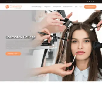 Cosmotekcollege.com(Learn Barbering) Screenshot
