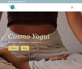 Cosmoyogui.com(Clases de Yoga Online) Screenshot