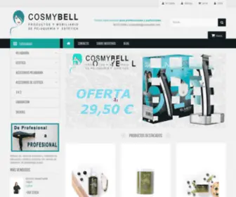 Cosmybell.com(Productos y mobiliario de peluquería y estética) Screenshot