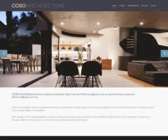 Coso.com.au(Sydney Architects Connor and Solomon) Screenshot