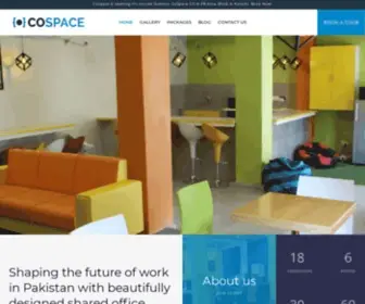 Cospace.pk(CoWorking Spaces and Private Offices in Karachi) Screenshot
