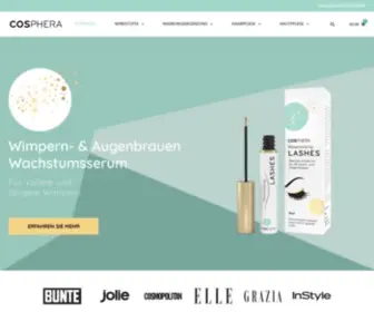 Cosphera.net(Vegane Naturkosmetik & Nahrungsergänzung) Screenshot