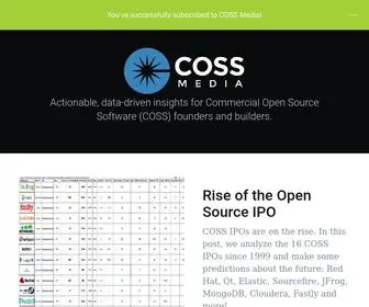 Coss.media(We deliver actionable knowledge and insights to help Commercial Open Source Software (COSS)) Screenshot