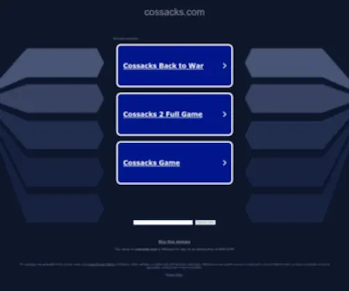 Cossacks.com(cossacks) Screenshot