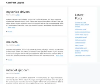 Cossfest.ca(CossFest Logins) Screenshot
