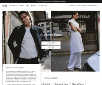 Cosstores.com(Innovative design. wardrobe essentials. sustainable collections) Screenshot
