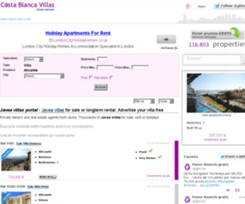 Costa-Blancavillas.biz(Javea villas portal) Screenshot