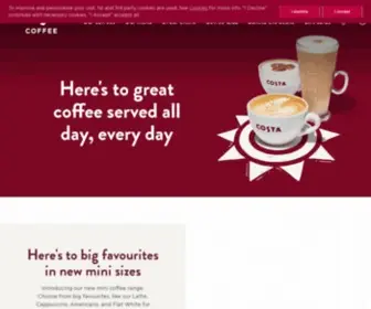Costa.co.uk(The Nation's Favourite Coffee Shop) Screenshot
