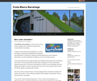 Costablancabarnehage.com(Costa Blanca Barnehage) Screenshot