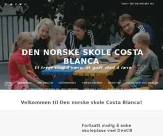 Costablancaskole.com(Den Norske Skole Costa Blanca) Screenshot