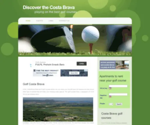 Costabrava-Golf.com(Discover the Costa Brava playing golf at the best golf courses) Screenshot