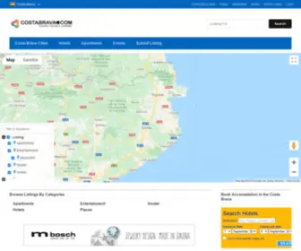 Costabrava.com(Costa Brava hotel and appartments online bookings) Screenshot